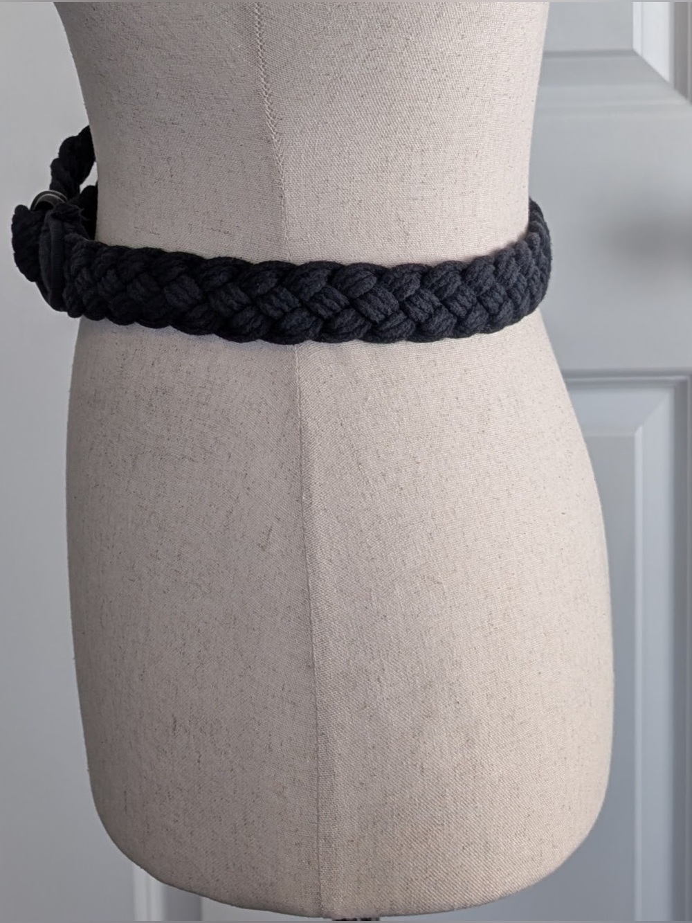 Vintage Abercrombie & Fitch Braided Belt Navy Size 8 - Picture 3 of 8